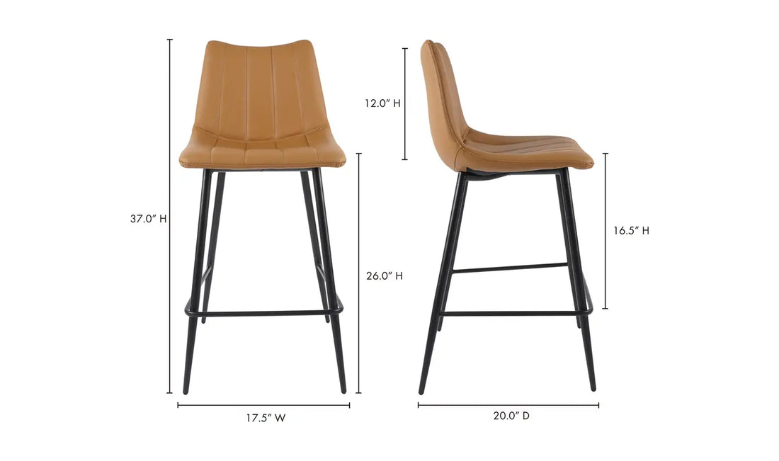 Alibi Counter Stool Tan - Calgary Furniture Store