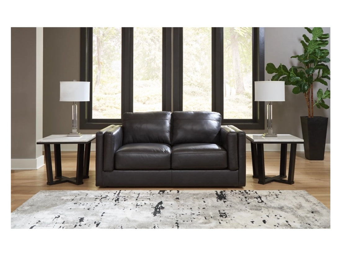 Amiata Loveseat - Onyx - Calgary Furniture Store