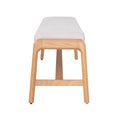 Arizona Dining Bench - Oatmeal - Calgary Furniture Store