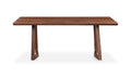 Silas Solid Walnut Dining Table, 8-Person Rectangular Matt Gloss