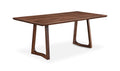 Silas Solid Walnut Dining Table, 8-Person Rectangular Matt Gloss