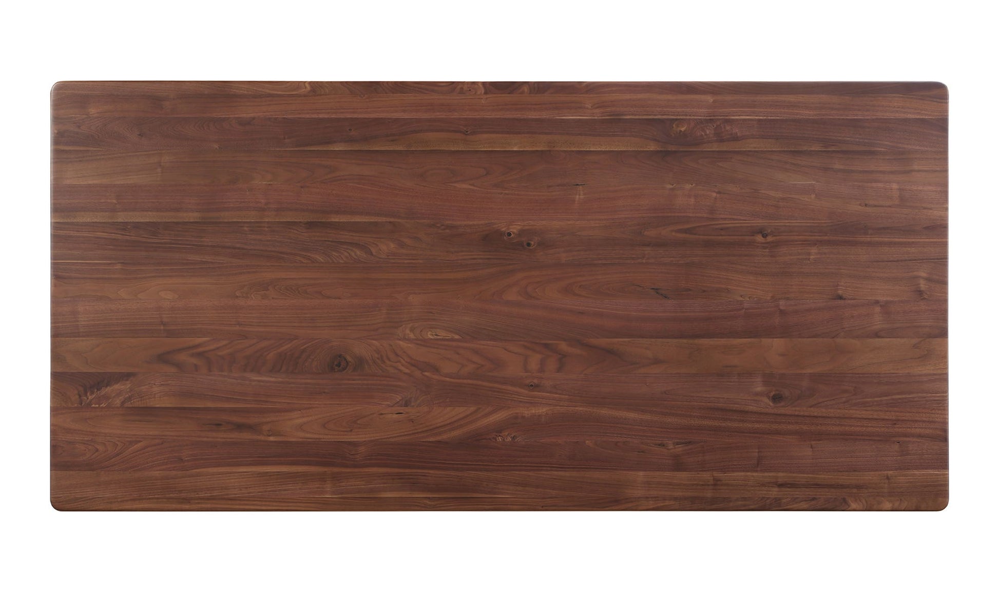 Silas Solid Walnut Dining Table, 8-Person Rectangular Matt Gloss