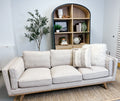 Brooks Cream Fabric Sofa - Calgary Furniture Store