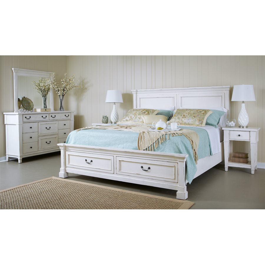 STONEY CREEK-COMPLETE KING STORAGE BED