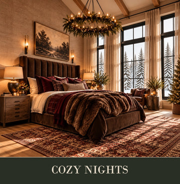 Modern bedroom in Calgary with large windows and a bed by Showhome Furniture