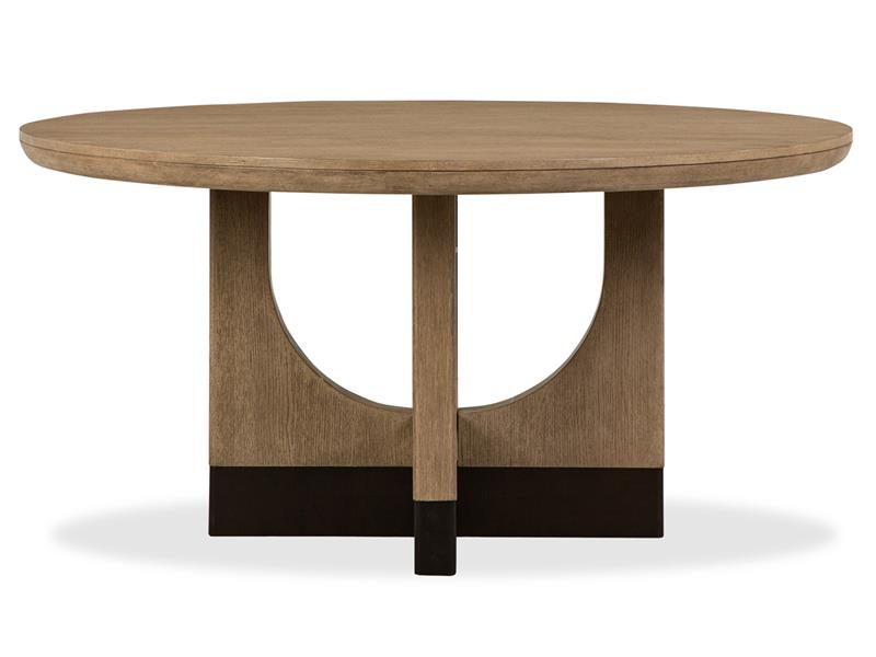 Tristan 60" Round Dining Table Finish: Swiss Coffee - Calgary Furniture Store