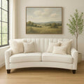 🇨🇦 Chanel Custom Curved Sofa - Calgary Furniture Store