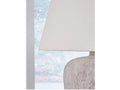 Danry - Distressed Cream - Metal Table Lamp - Calgary Furniture Store