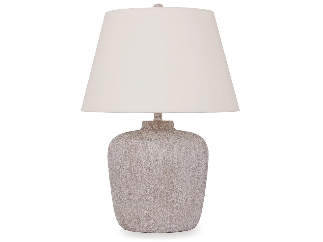 Danry - Distressed Cream - Metal Table Lamp - Calgary Furniture Store
