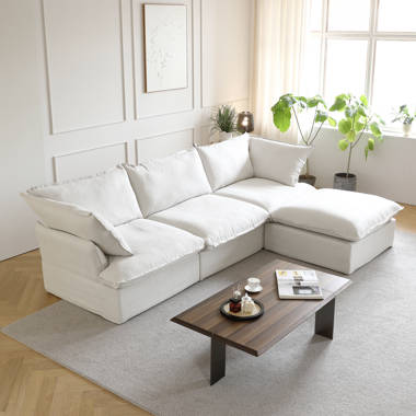 Ebern Designs Elyza 3-Piece Modular Upholstered Sectional Sofa Chaise