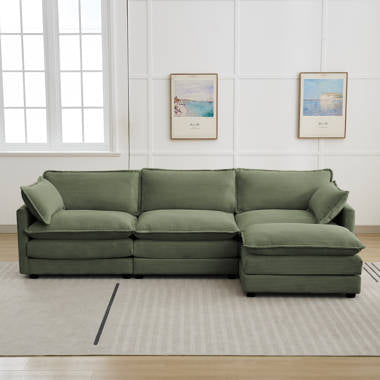 Ebern Designs Elyza 3-Piece Modular Upholstered Sectional Sofa Chaise