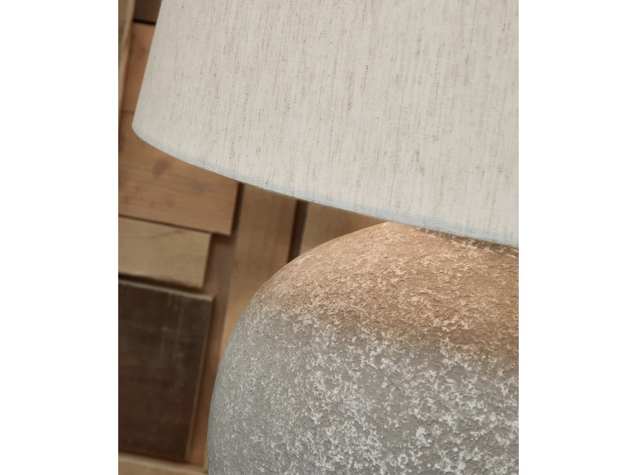 Dreward - Distressed Grey - Paper Table Lamp - Calgary Furniture Store