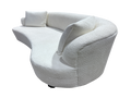 Sedona Curved Modern Sofa – Plush Upholstered White Bouclé Design