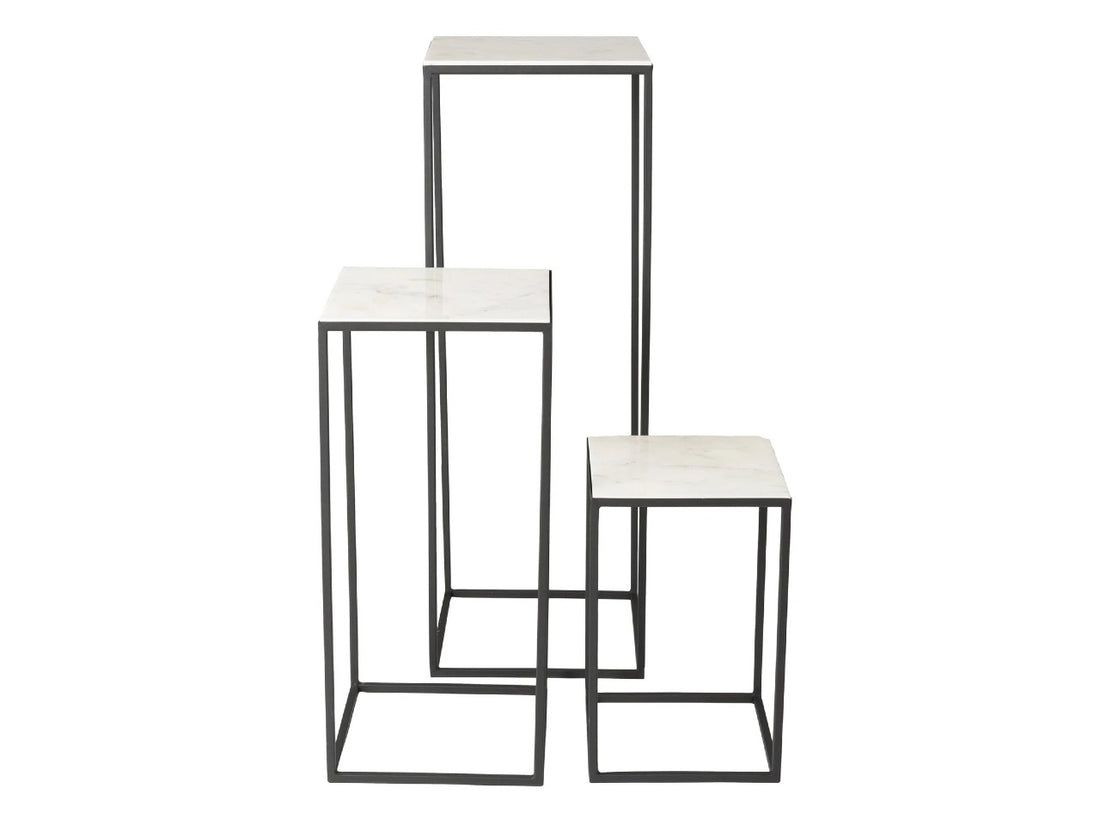 Earth Wind and Fire Marble Pedestal Set | Calgary Furniture Store