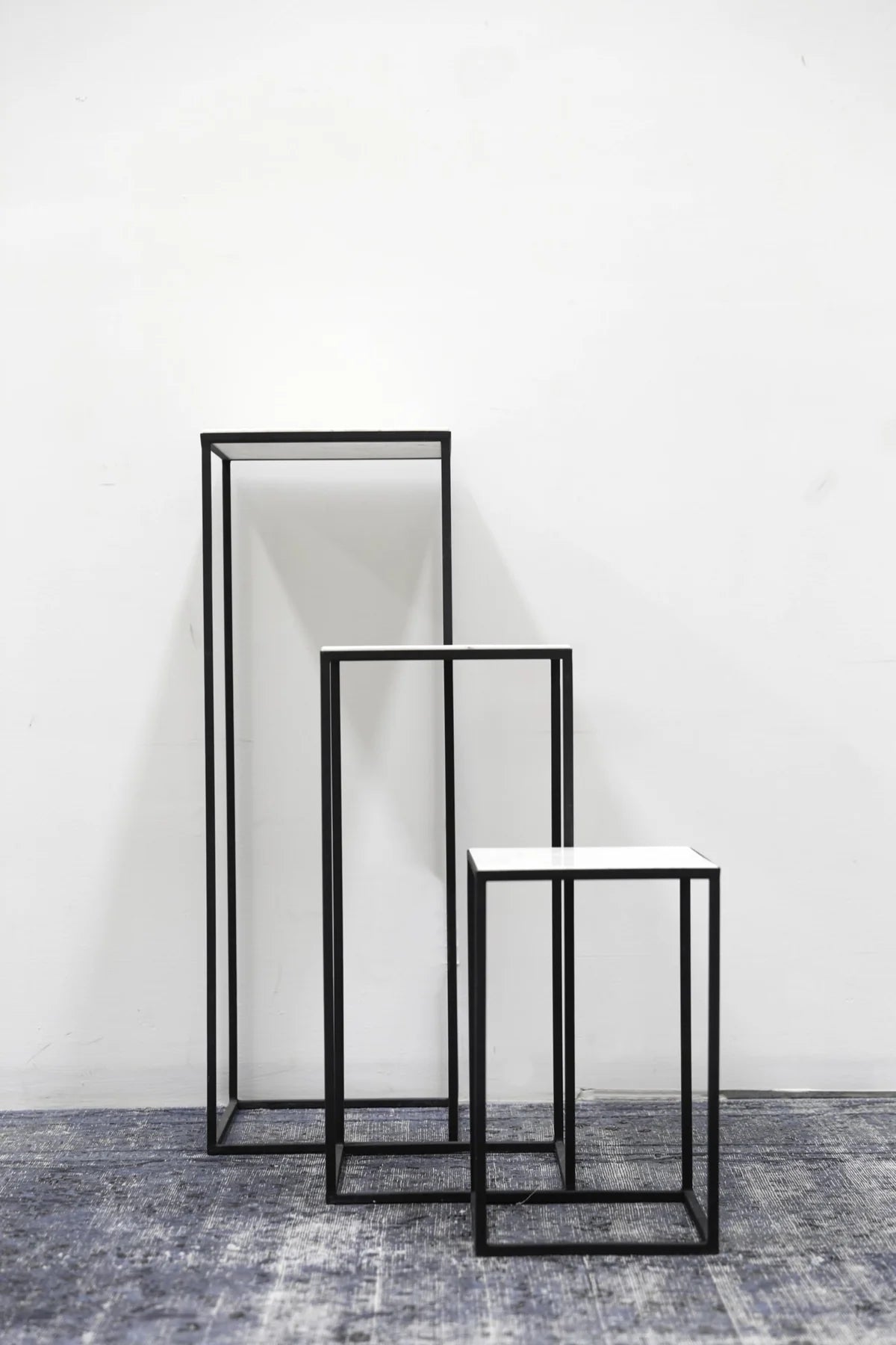 Earth Wind and Fire Marble Pedestal Set | Calgary Furniture Store