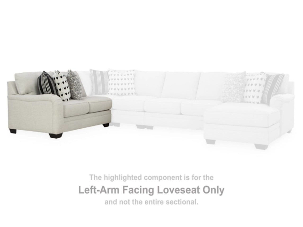 Huntsworth Sectional - Dove Grey - Calgary Furniture Store