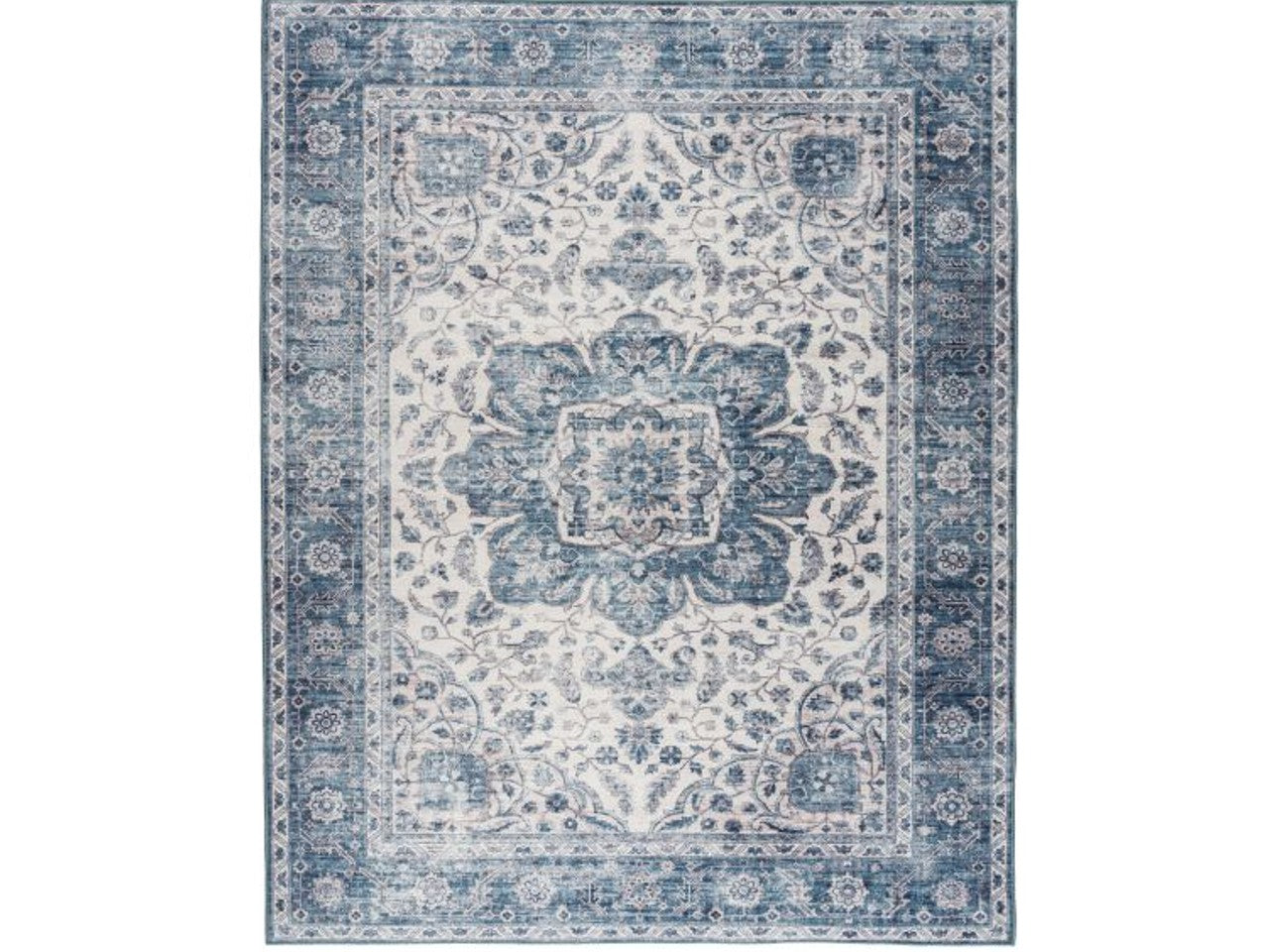 Joy - Blue Ivory Rug - Calgary Furniture Store
