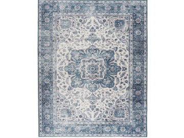 Joy - Blue Ivory Rug - Calgary Furniture Store