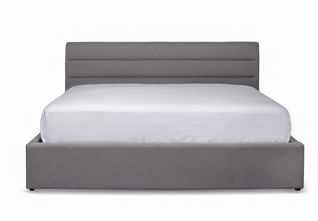 Justin King Storage Bed Griege - Calgary Furniture Store