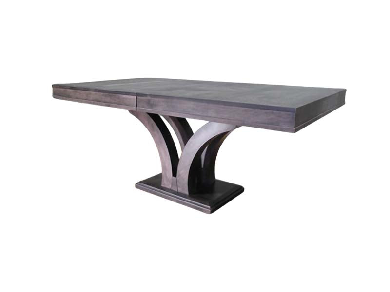 Lotus Pedestal Dining Table Solid Wood Round or Rectangular Top