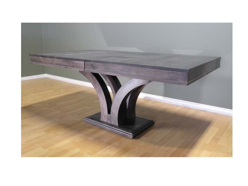 Lotus Pedestal Dining Table Solid Wood Round or Rectangular Top