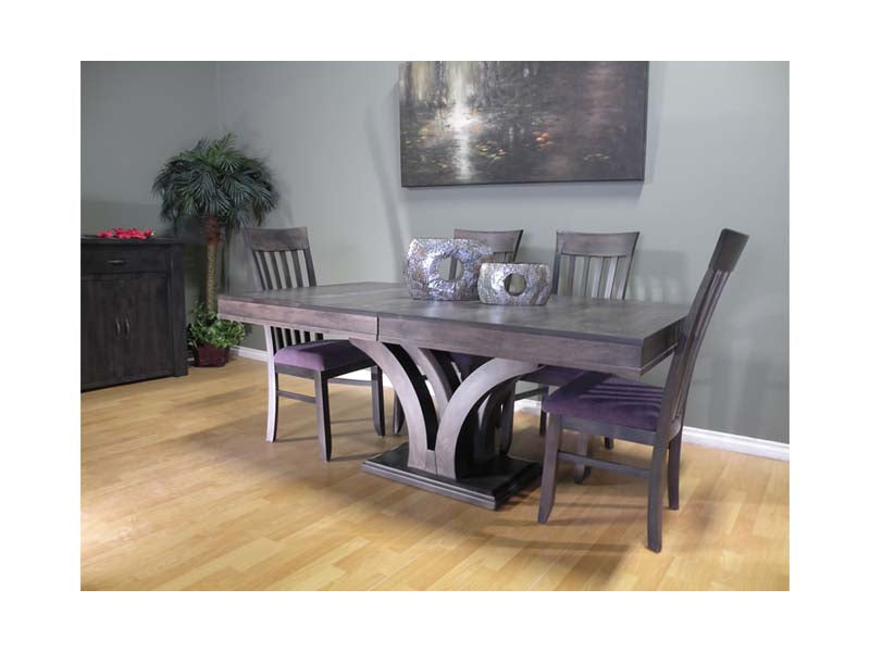 Lotus Pedestal Dining Table Solid Wood Round or Rectangular Top