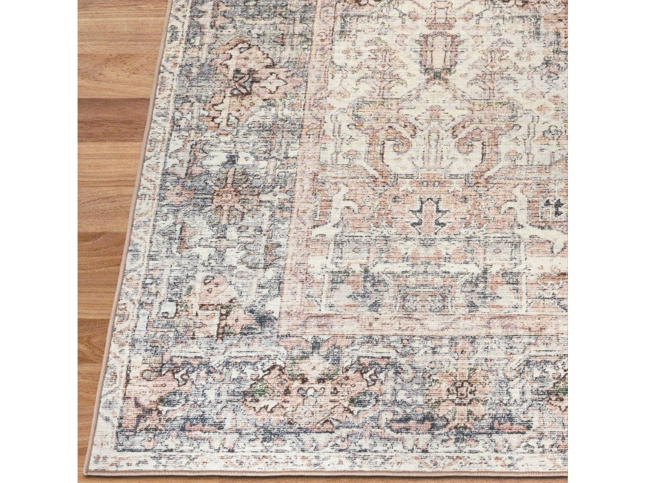 Lyle Gray Ivory Blush Rug - Calgary Furniture Store