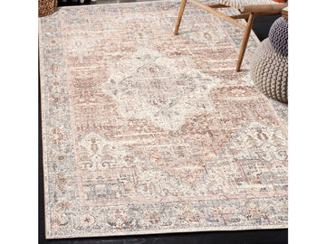 Lyle Gray Ivory Blush Rug - Calgary Furniture Store