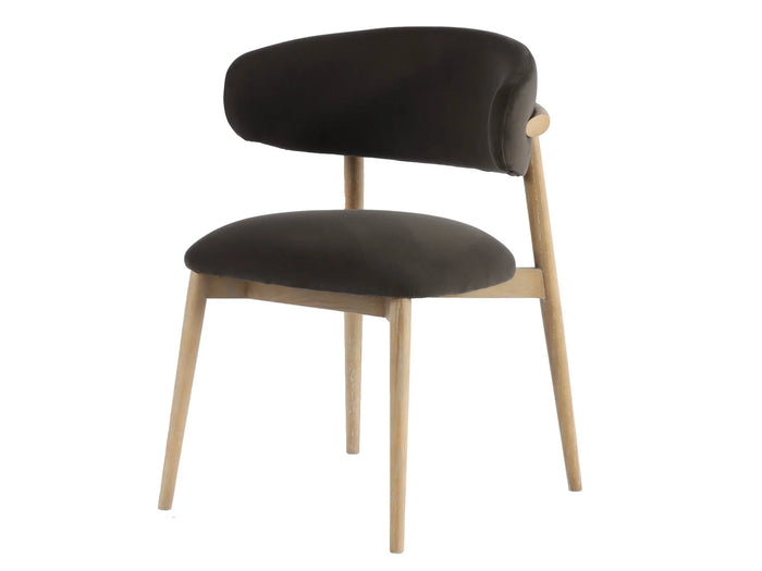 MILO DINING CHAIR - SLATE CHARCOAL LH - Calgary Furniture Store