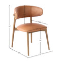 MILO DINING CHAIR - HAZELNUT - Calgary Furniture Store