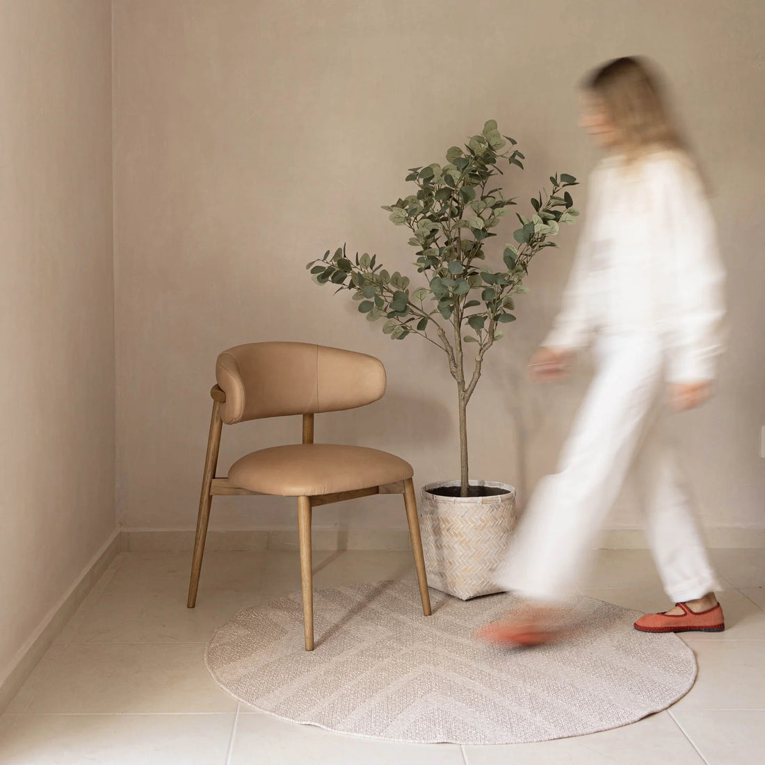 MILO DINING CHAIR - NUDE - Calgary Furniture Store