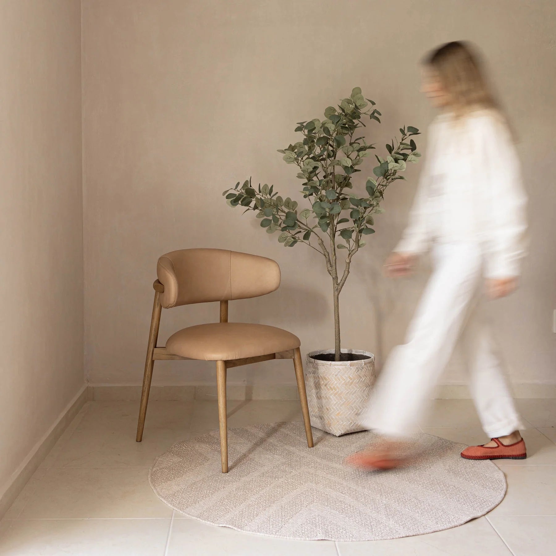 MILO DINING CHAIR - NUDE - Calgary Furniture Store