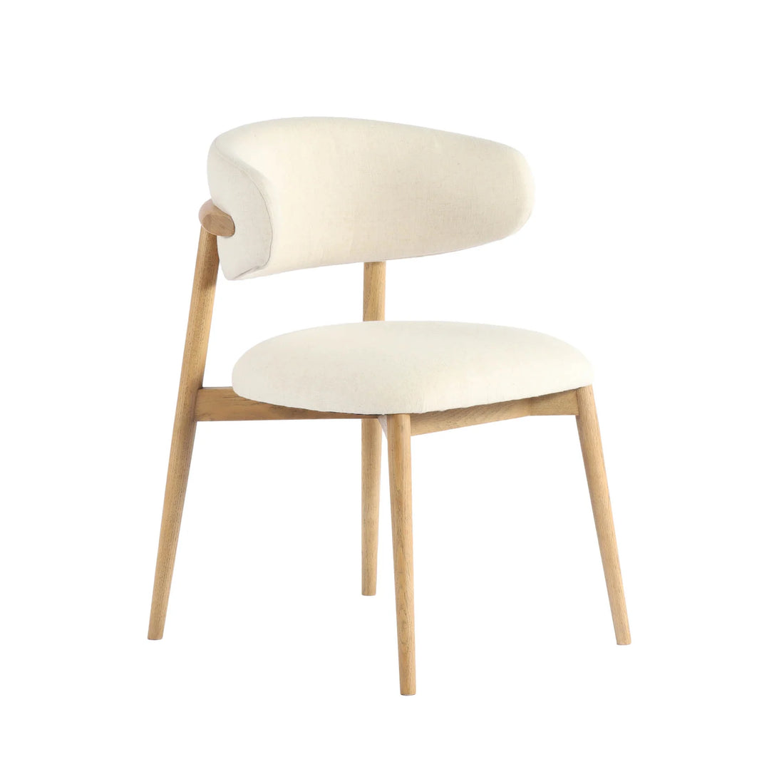 Milo Dining Chair - Savile Flax - Calgary Furniture Store