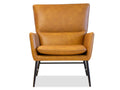 Morisson Whiskey Leather Occasional Chair - Calgary Furniture Store
