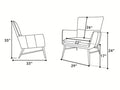 Morisson Whiskey Leather Occasional Chair - Calgary Furniture Store
