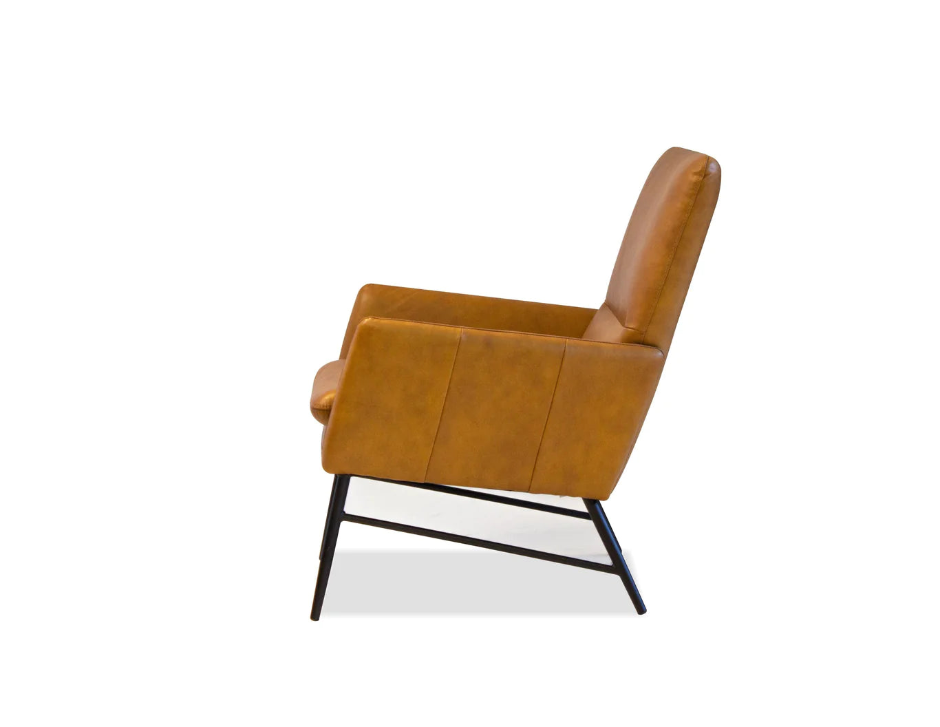 Morisson Whiskey Leather Occasional Chair - Calgary Furniture Store