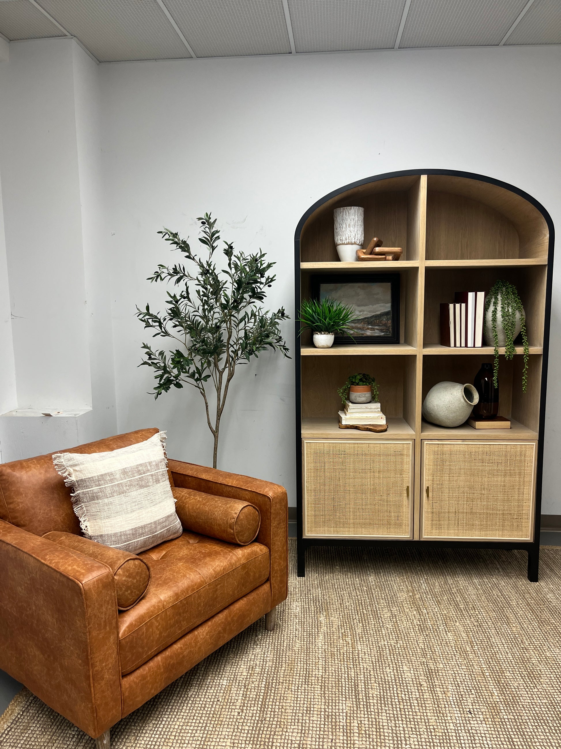 Pietra Arch Cabinet - Calgary Furniture Store