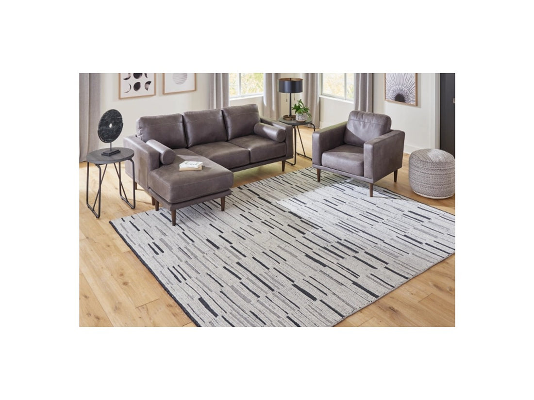 Pomfret Rug - Black/Cream/Grey - Calgary Furniture Store