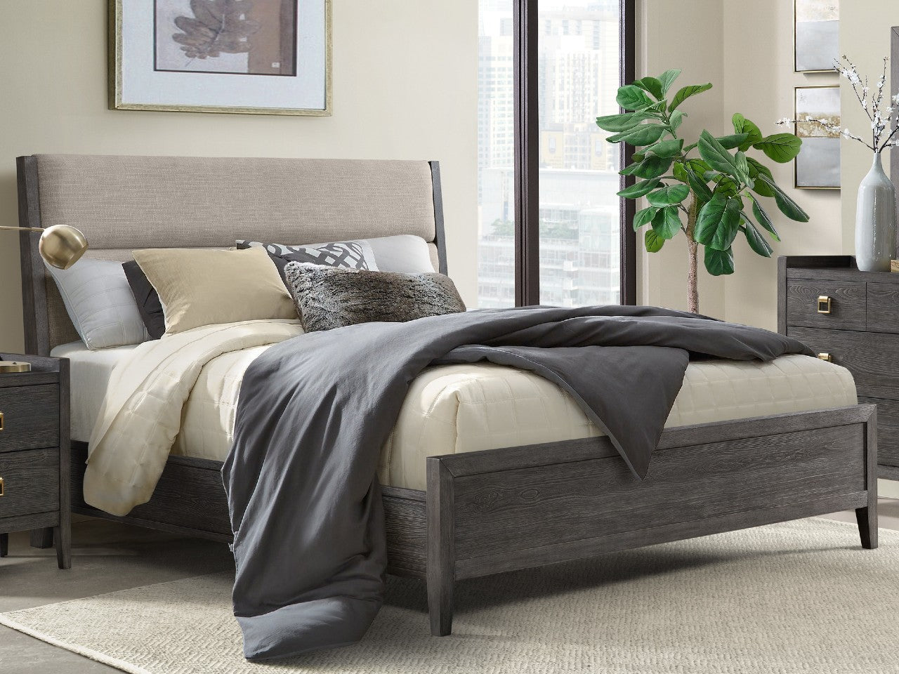 Portia Upholstered Bed Showhome Furniture