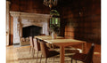 Post Large Table in natural oak at Showhome Furniture Calgary