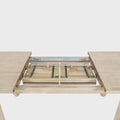 Haru solid wood extension dining table opening demonstration