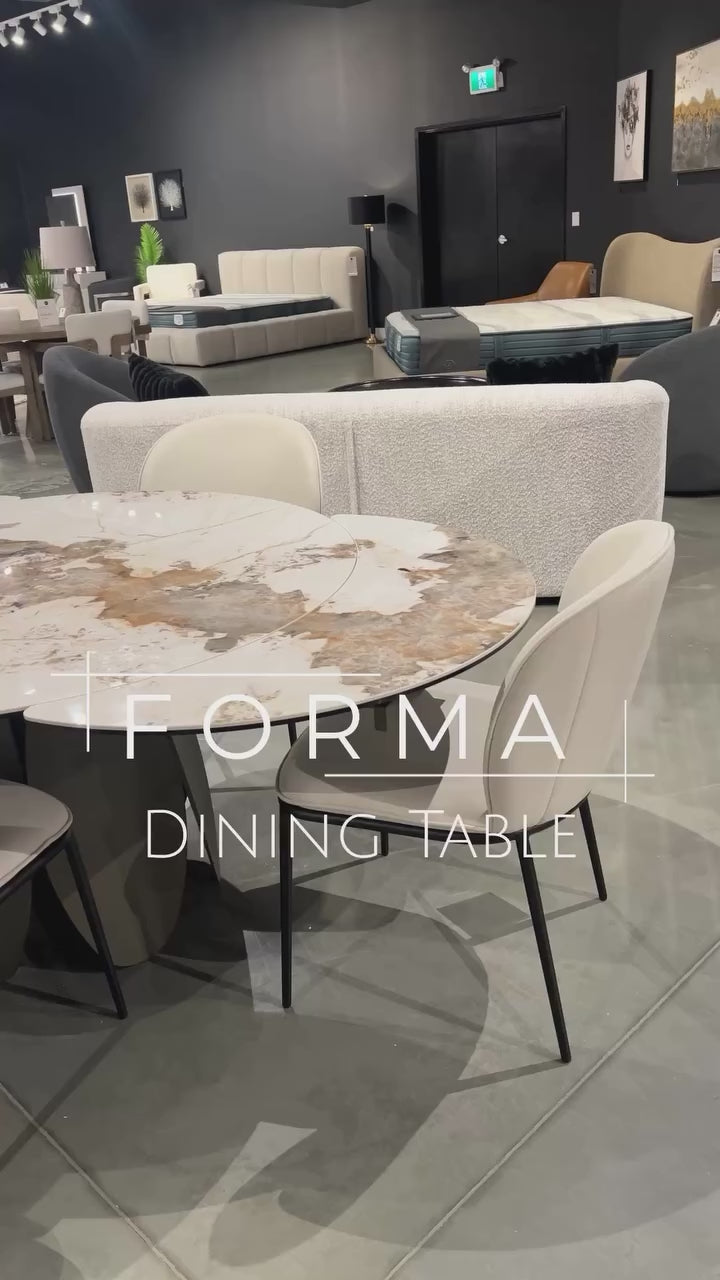🇨🇦 Ceramic Round Oval Dining Table
