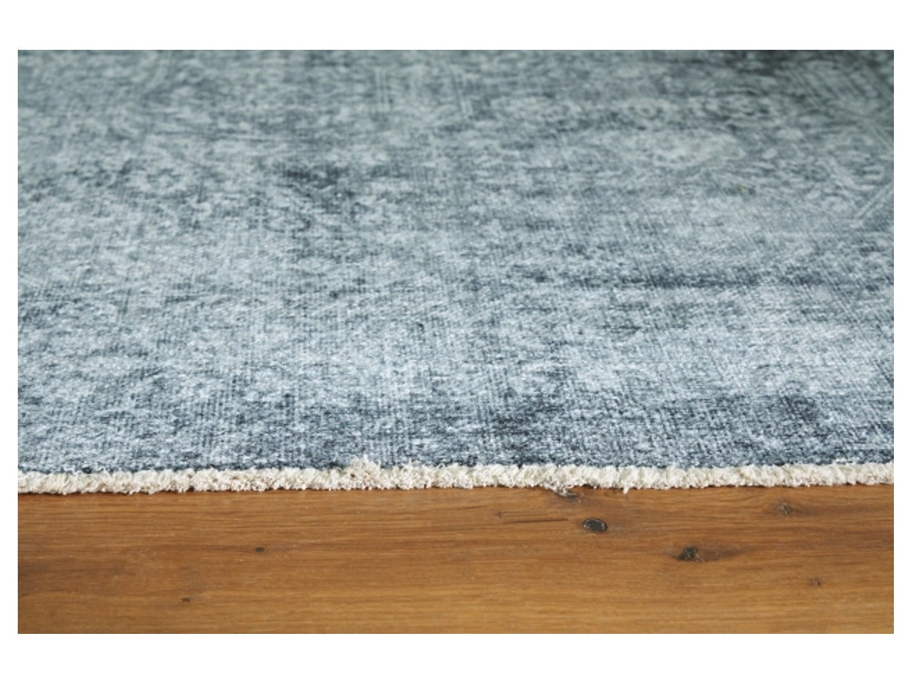 Rhysill - Teal - Rug - Calgary Furniture Store