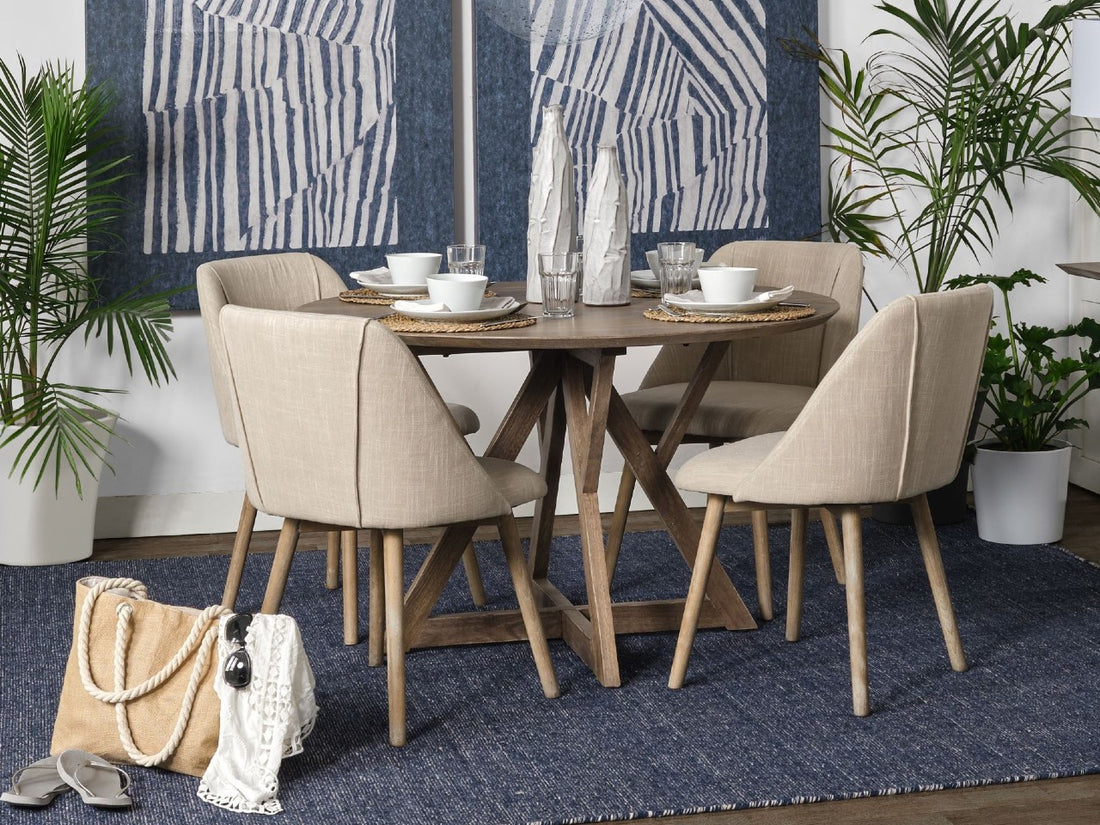 Ronald Cream Dining Chair - Calgary Furniture Store