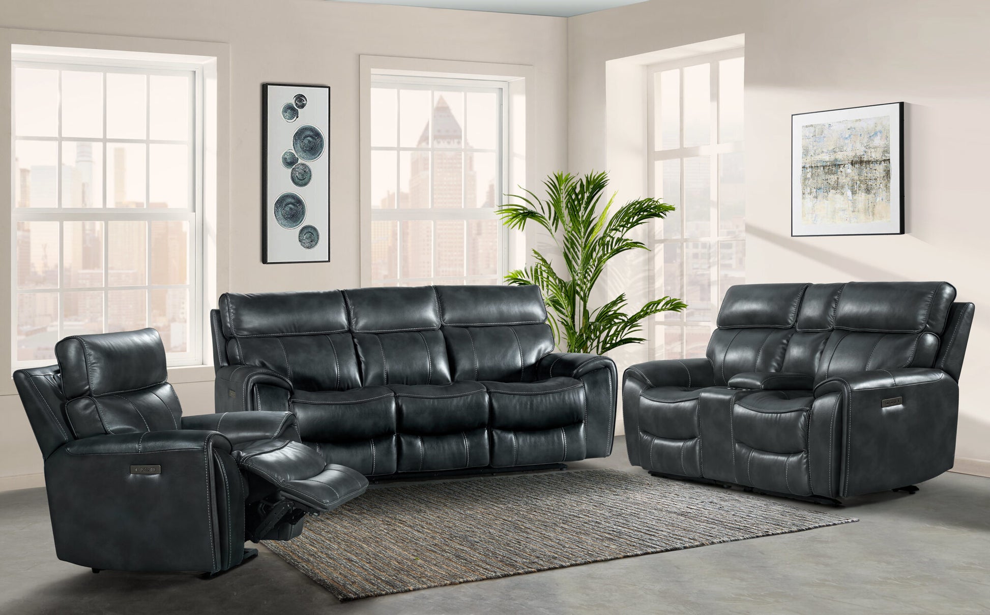 Summit Dual Power Recliner Sofa | Calgary Furniture Store