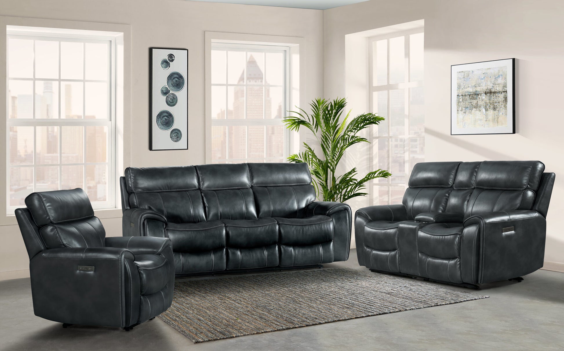 Summit Dual Power Recliner Sofa | Calgary Furniture Store