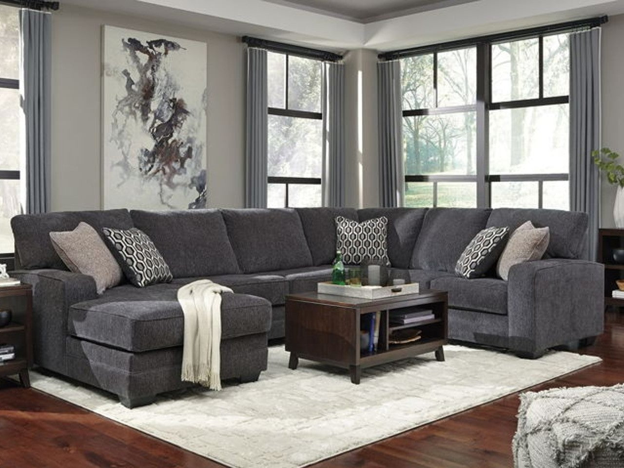 Tracling Slate Sectional | Calgary Furniture Store