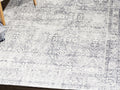 Vintage Distressed Trellis Rug - Calgary Furniture Store