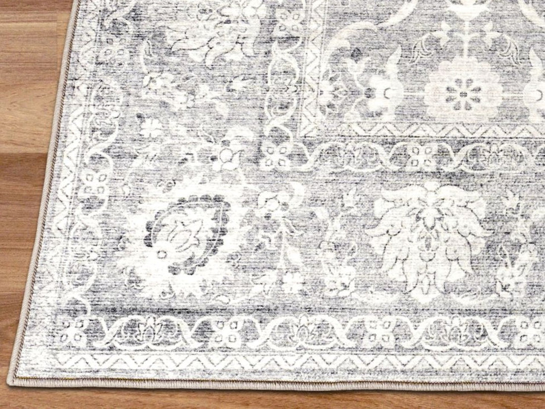 Vintage Distressed Trellis Rug - Calgary Furniture Store