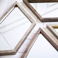 Chevren Mirror - Medium Brown | Calgary Furniture Store